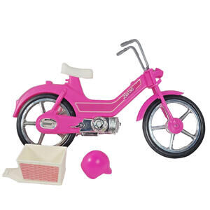 VINTAGE 1980'S BARBIE'S PINK MOPED BICYCLE NICE!